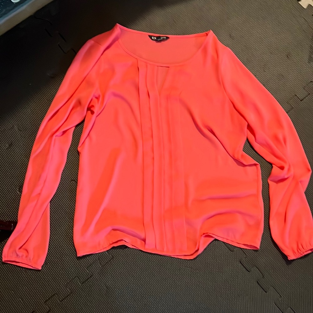 Coral Express blouse long sleeve size small
